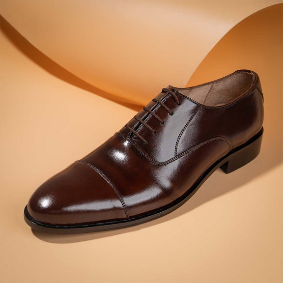 Buy Oxford Buff Single Tone Shoes In Leather | Moriox Shoes
